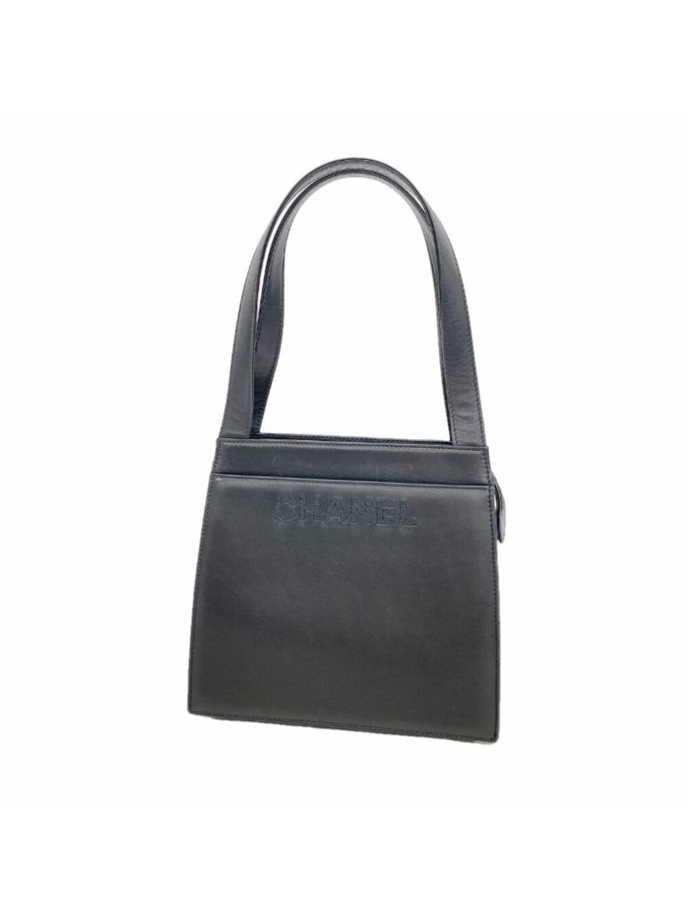 Chanel Tote Bag Lambskin Black Gold